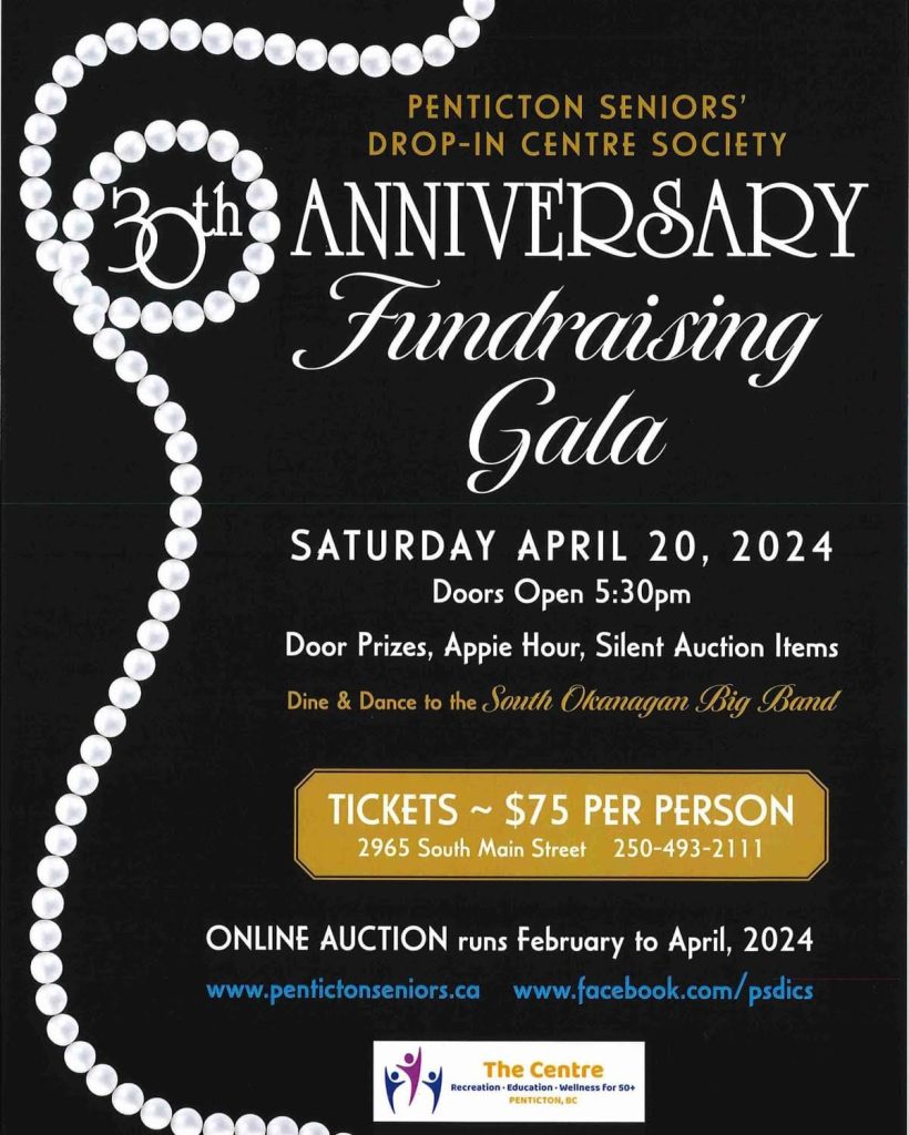 Penticton Seniors Centre 30th Anniversary Gala