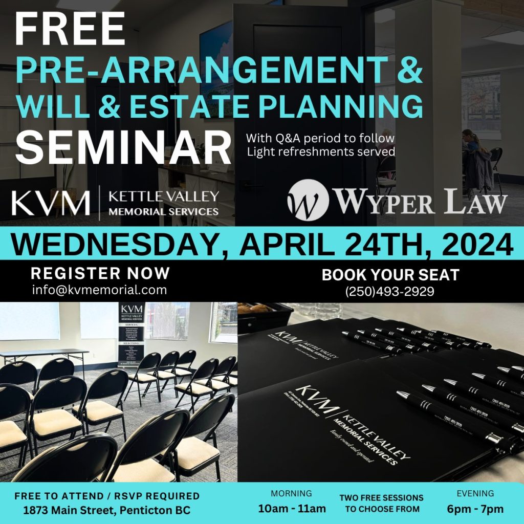 FREE PRE-ARRANGEMENT & WILL & ESTATE PLANNING SEMINAR